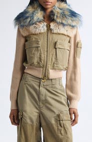 DIESEL® G-Ustav Mixed Media Jacket