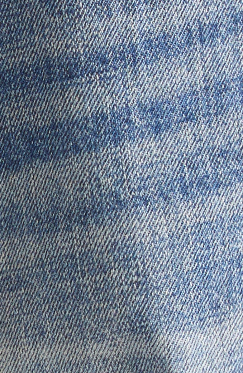 R13 Cuffed Crossover Straight Leg Jeans, Alternate, color, Estin Selvedge Blue
