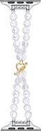 The Posh Tech Eloise Imitation Pearl Apple Watch® Bracelet Watchband