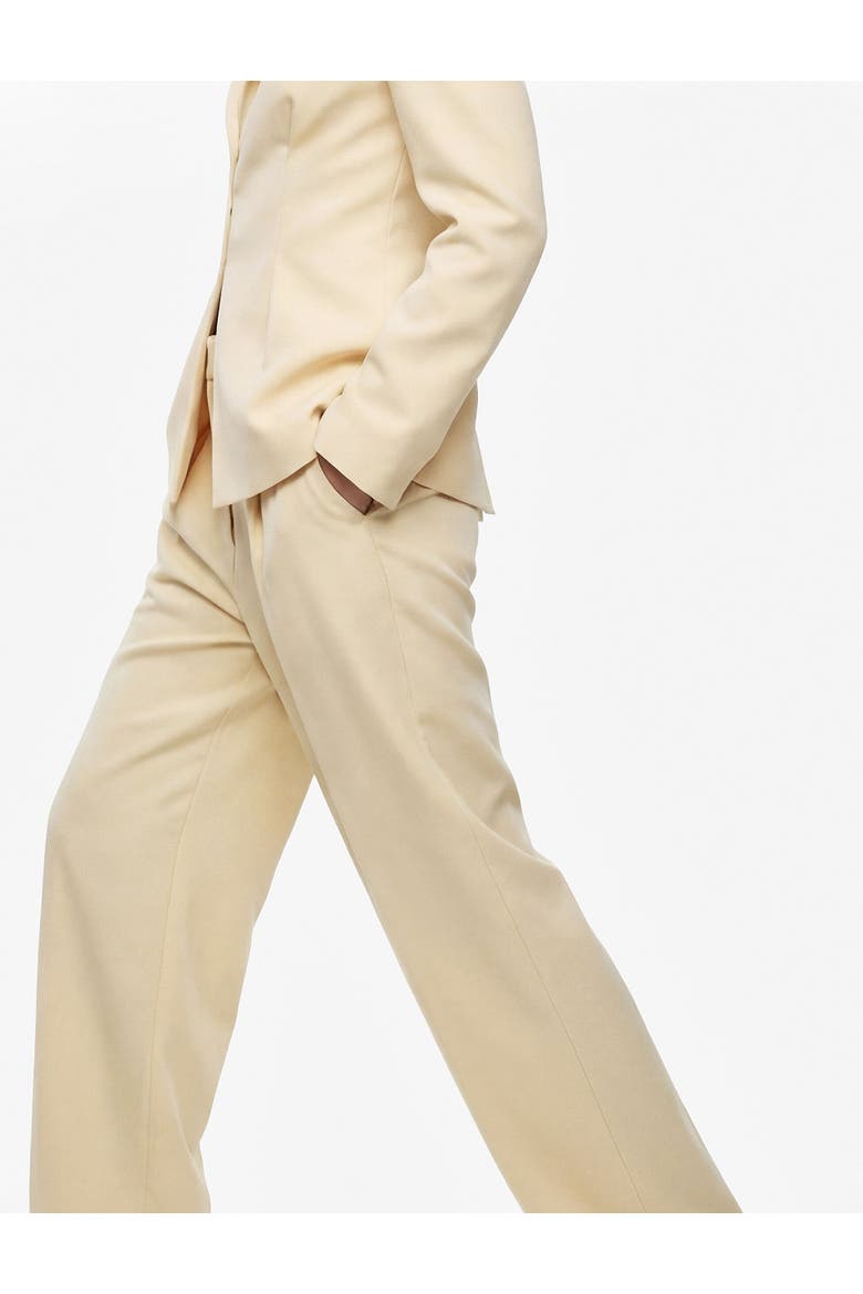 High Rise Pleated Wide Leg Trousers, Alternate, color, YELLOW