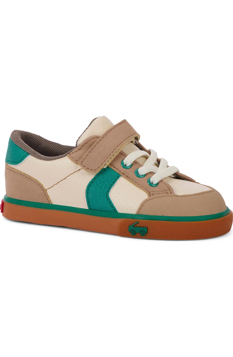 See Kai Run Kids' Connor Sneaker, Main, color, Beige/ Jungle Green
