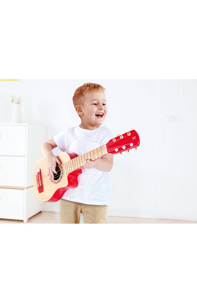 Hape Red Flame Print Toy Guitar, Alternate, color, 