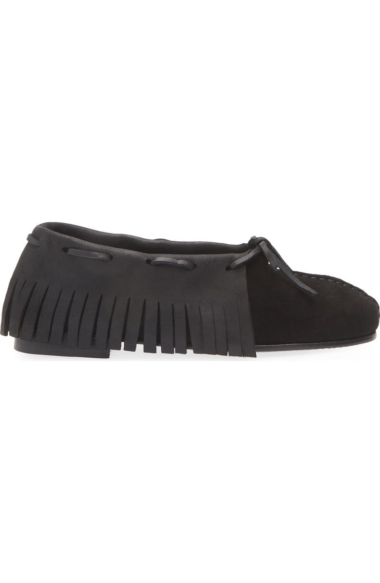 HEREU Tilla Fringes Babouche, Alternate, color, Black
