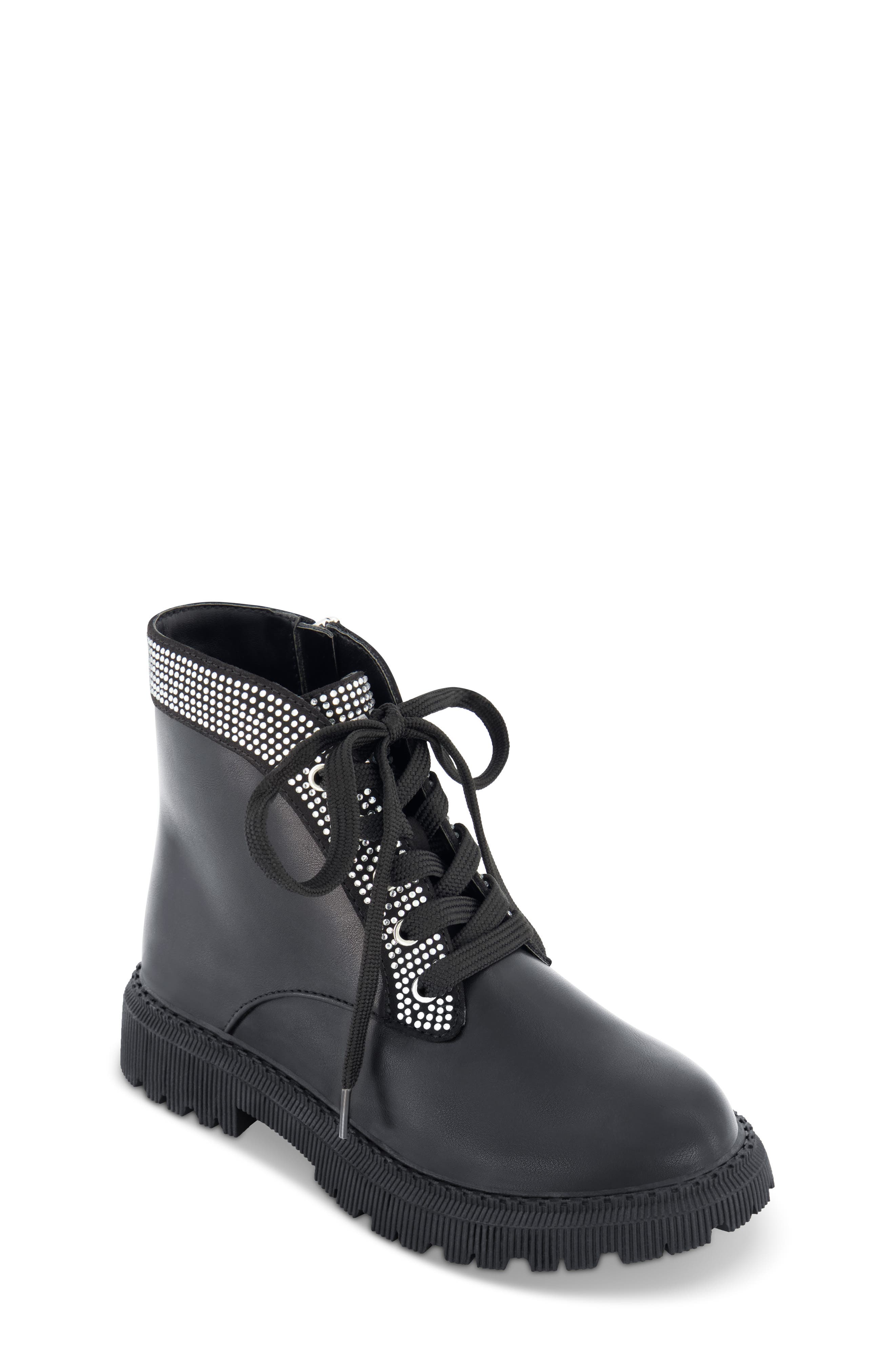 DKNY Ava Arlyn Embellished Water Resistant Combat Boot