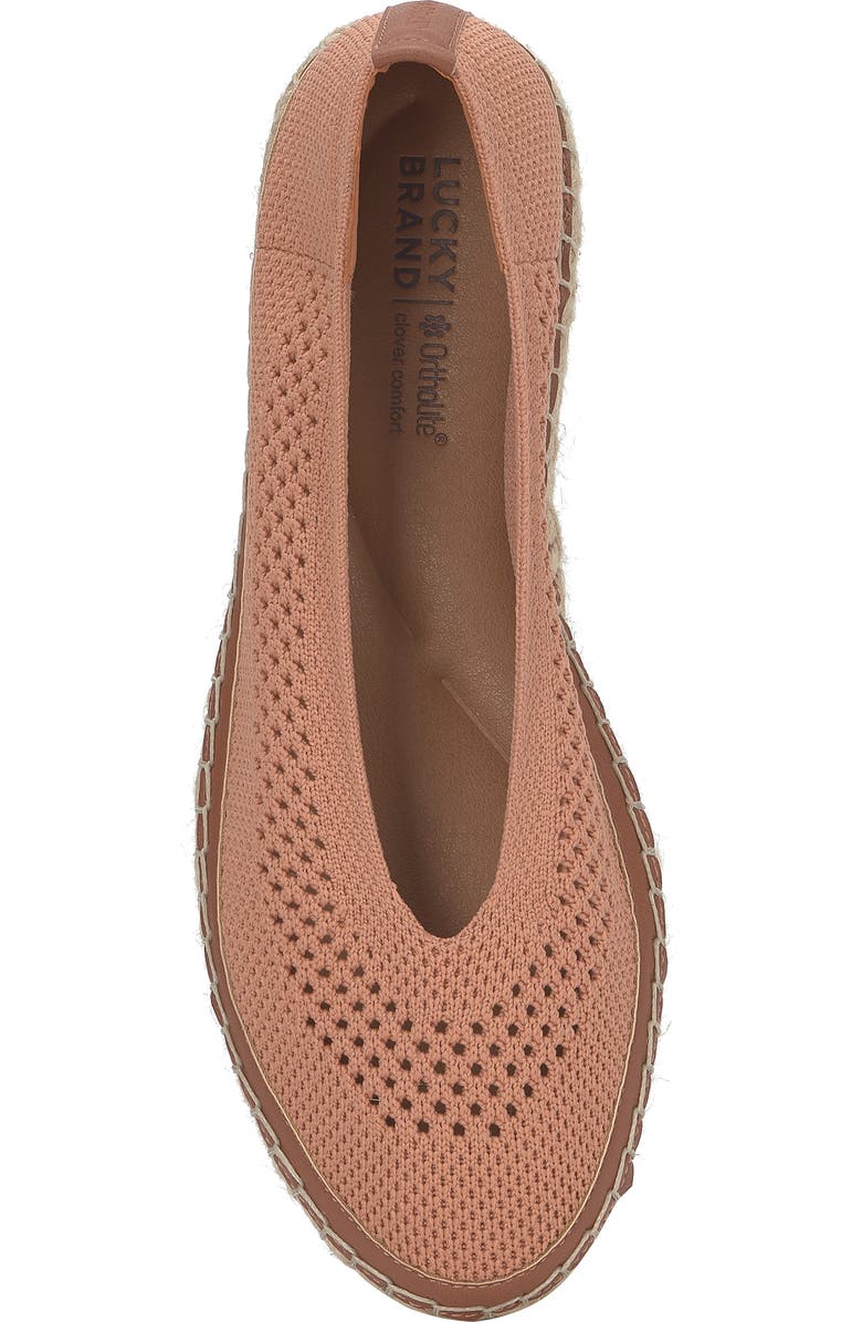 Lucky Brand Orena Platform Espadrille, Alternate, color, Orange