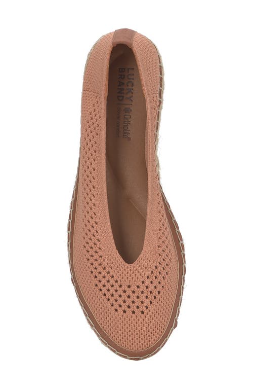 Shop Lucky Brand Orena Platform Espadrille In Orange