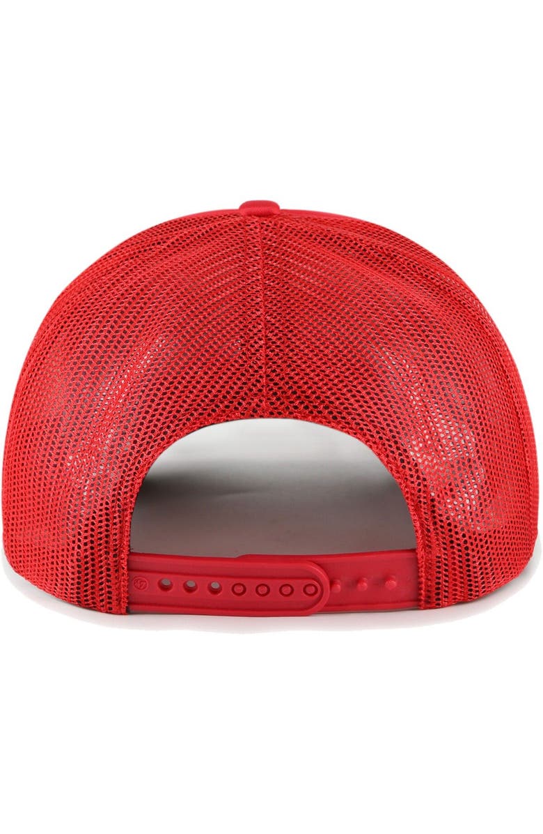 '47 Men's '47 Red Washington Nationals Backhaul Foam Trucker Snapback Hat, Alternate, color, Red