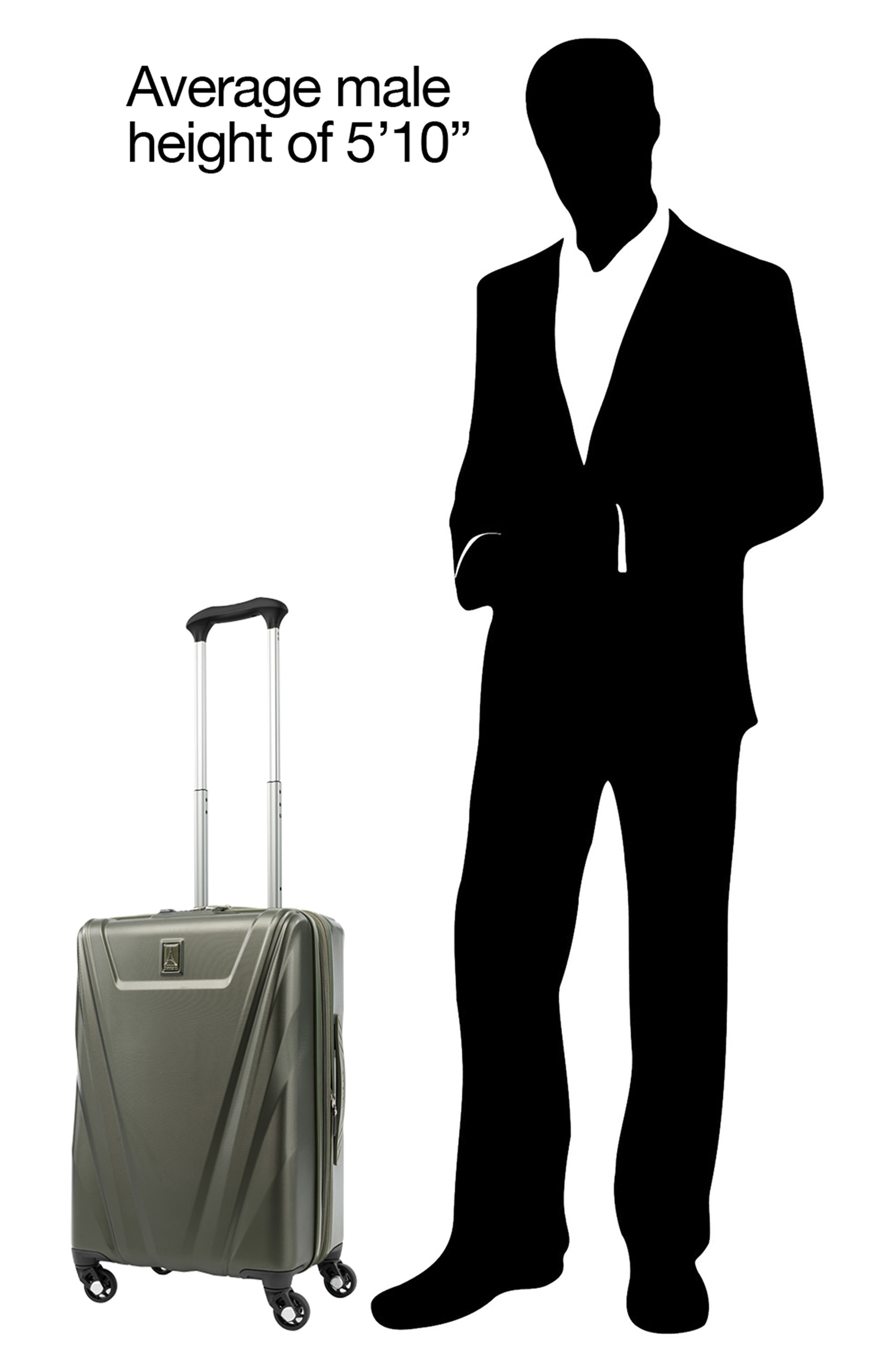 TRAVELPRO Maxlite<sup>®</sup> 5 21-Inch Hardside Expandable Carry-On Spinner, Alternate, color, Slate Green