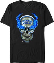 WWE Mens WWE Stone Cold Smoke Skull T Shirt