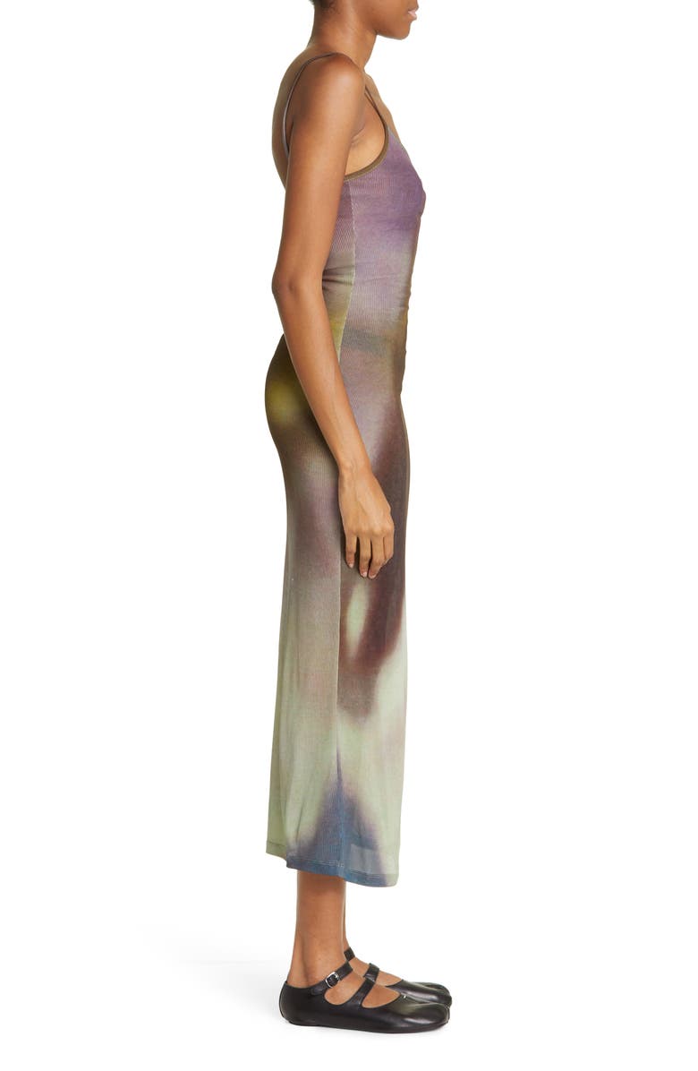 Paloma Wool Flandria Colorblock Ombré Rib Dress, Alternate, color, Medium Blue