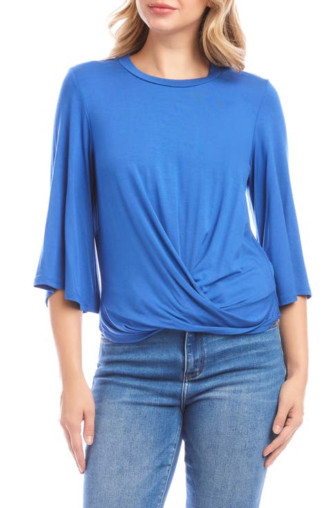 Drape Front Jersey Top