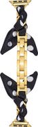 BCBG Polka Dot Scarf & Chain Watch Band