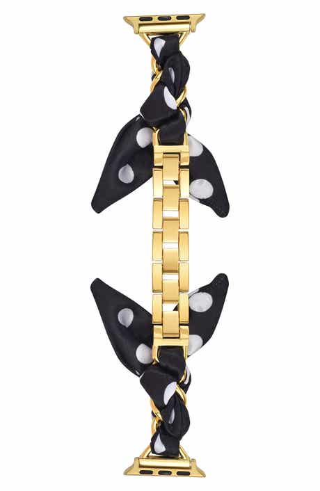 RItech Polka Dot Scarf & Chain Watch Band