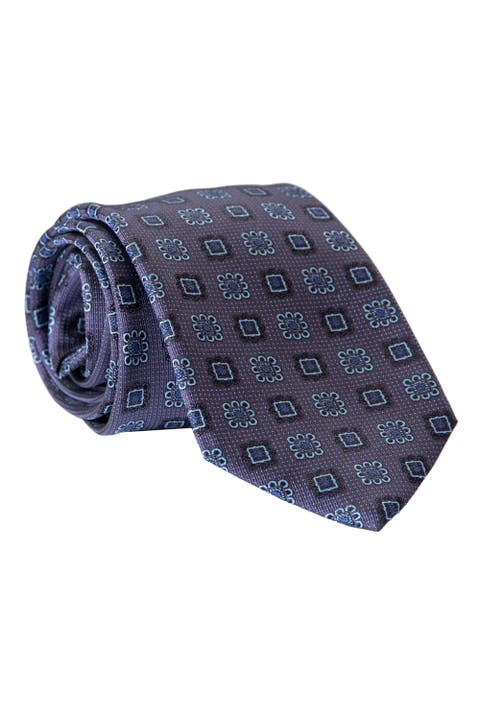 Trento - Extra Long Silk Jacquard Tie for Men
