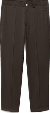 MANGO Slim Fit CoolMax® Straight Leg Pants
