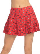 ZOOZATZ Women's ZooZatz Red Georgia Bulldogs Allover Print Flowy Skort