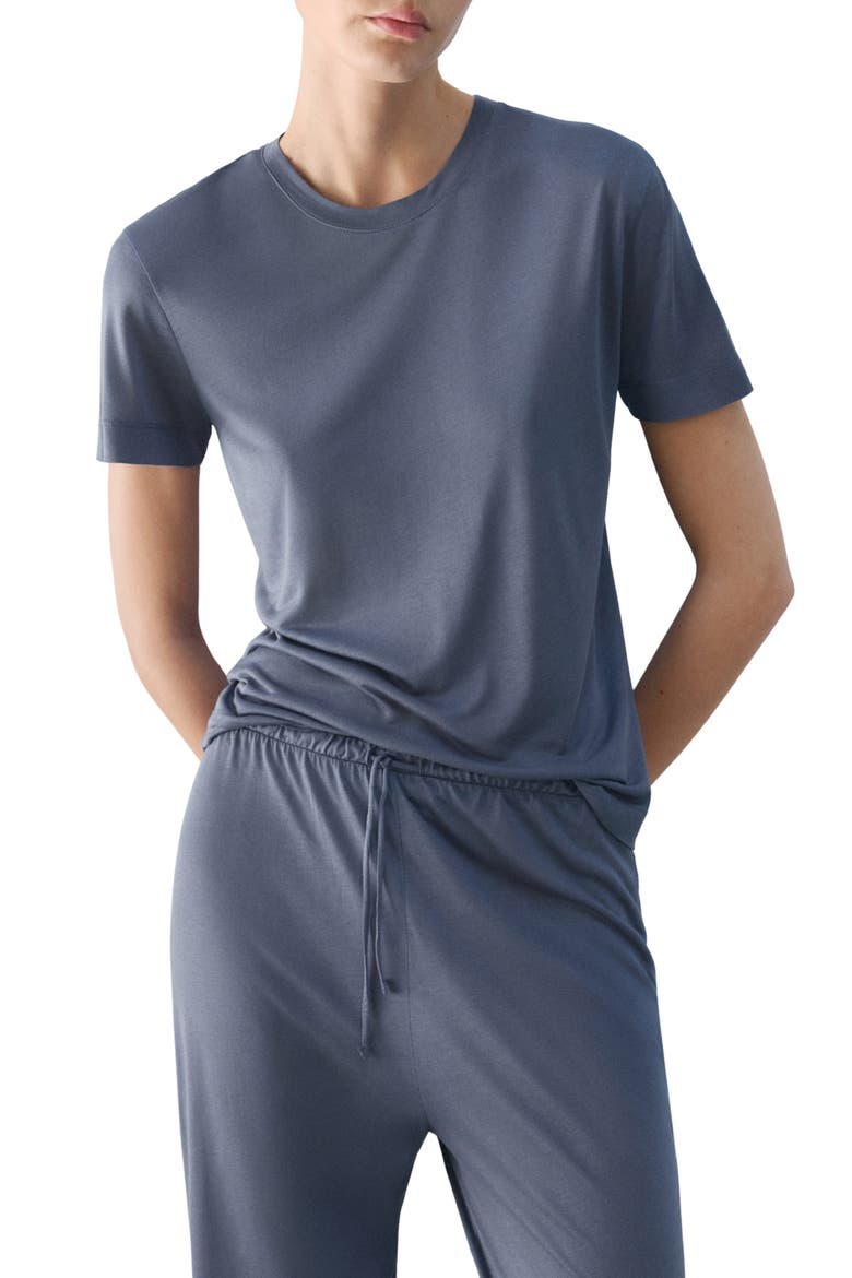 Modal Pajama T-Shirt, Main, color, BLUE