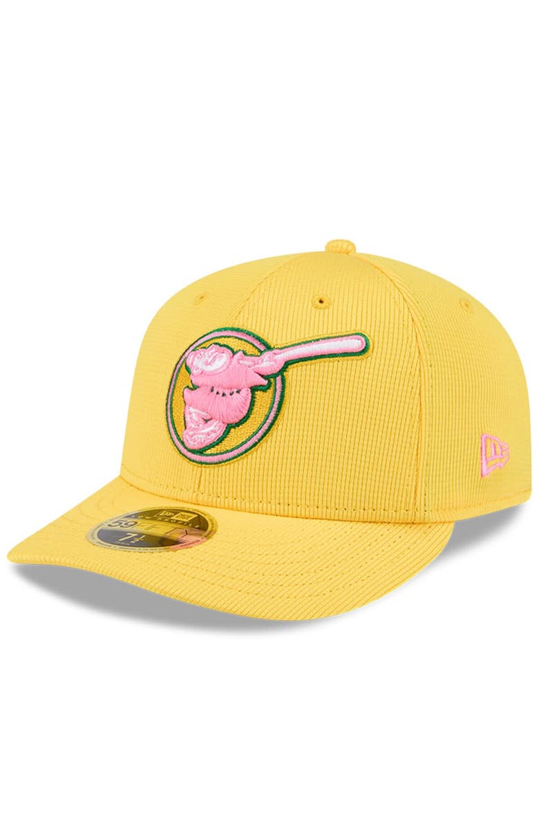 New Era Men's New Era Yellow San Diego Padres City Connect Batting Practice Low Profile 59FIFTY Fitted Hat, Main, color, Yellow