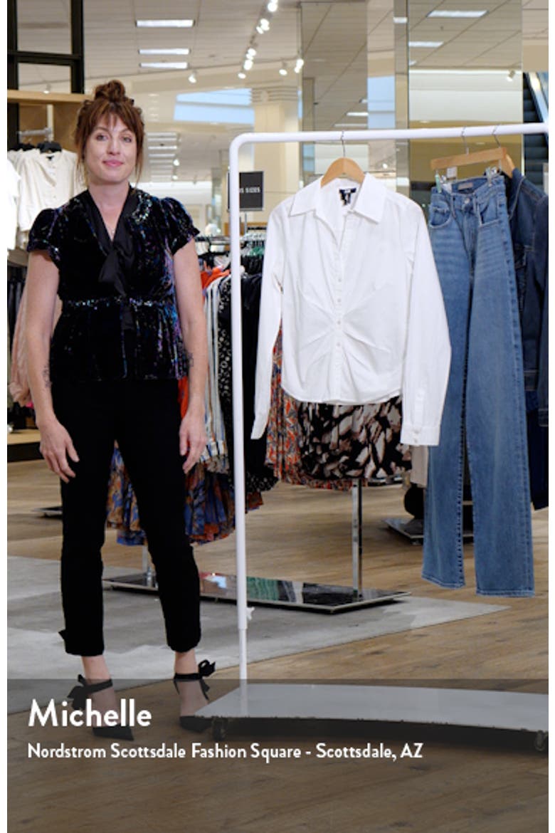 Alera Pleated Cotton Button-Up Shirt video