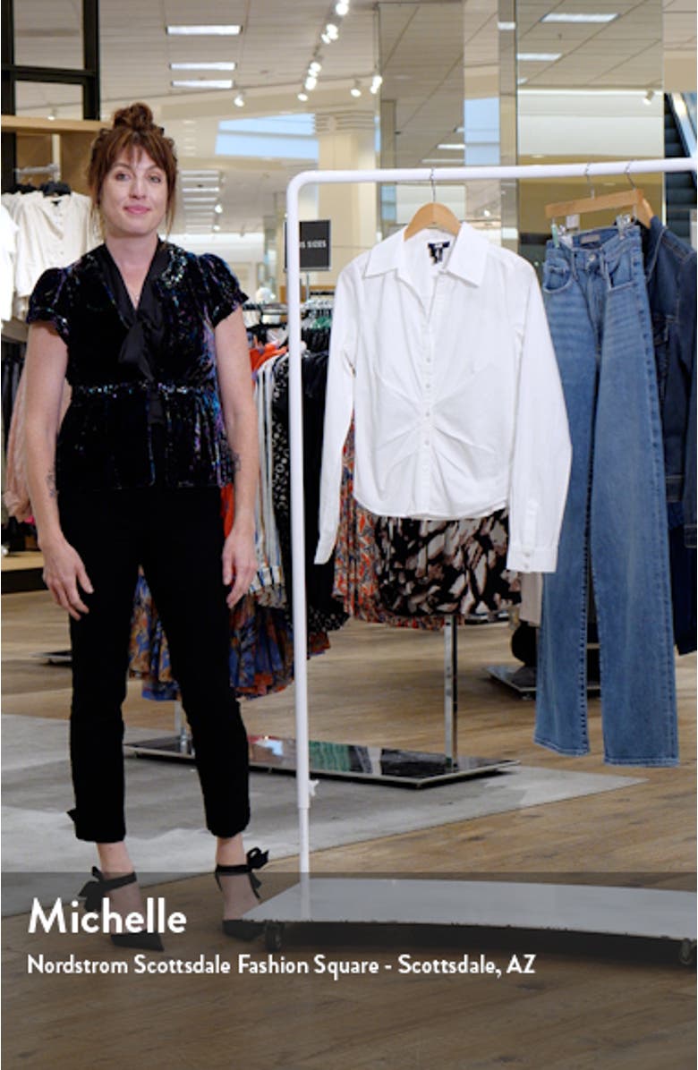 Alera Pleated Cotton Button-Up Shirt, sales video thumbnail