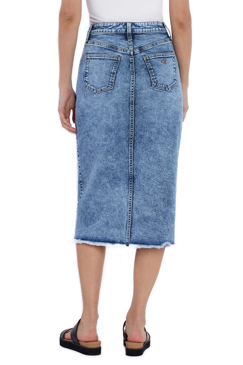 Fresh Denim Midi Skirt, Alternate, color, FRESH BLUE