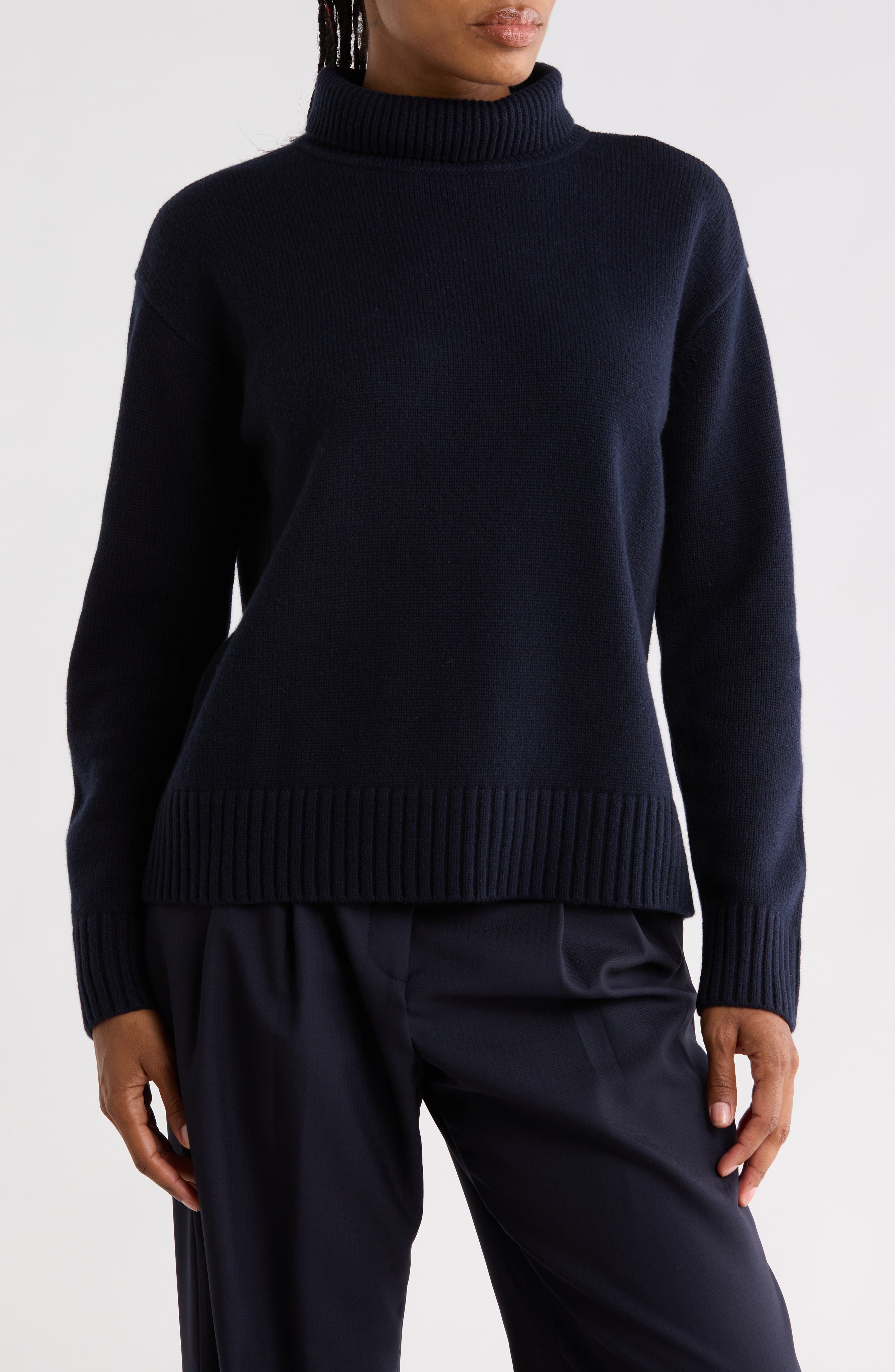 Grown-on Turtleneck Cashmere Sweater