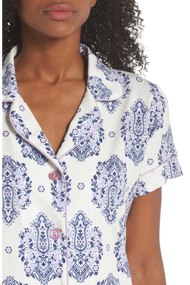 BedHead Crop Pajamas, Alternate, color, NAVY PAISLEY