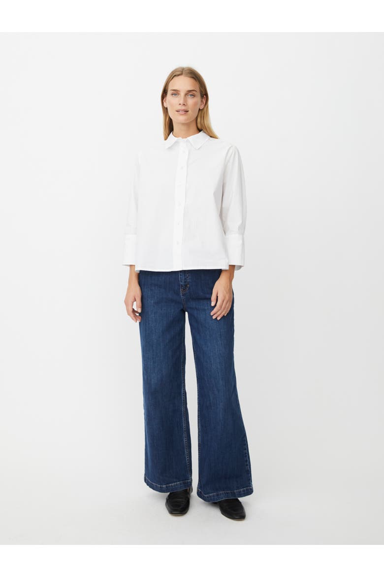 Mailonka Three Quarter Sleeved Shirt, Alternate, color, White