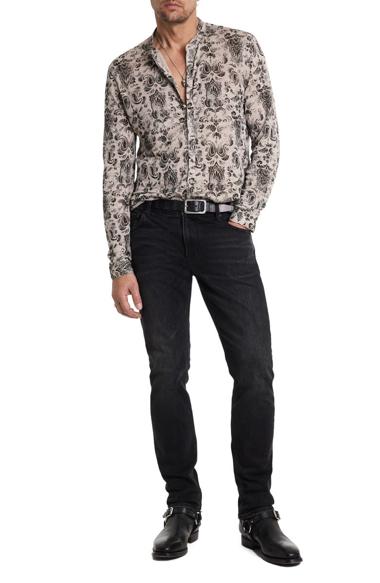 John Varvatos Padria Regular Fit Linen Button-Up Shirt, Alternate, color, 