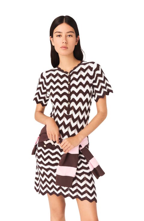 Zigzag crochet dress