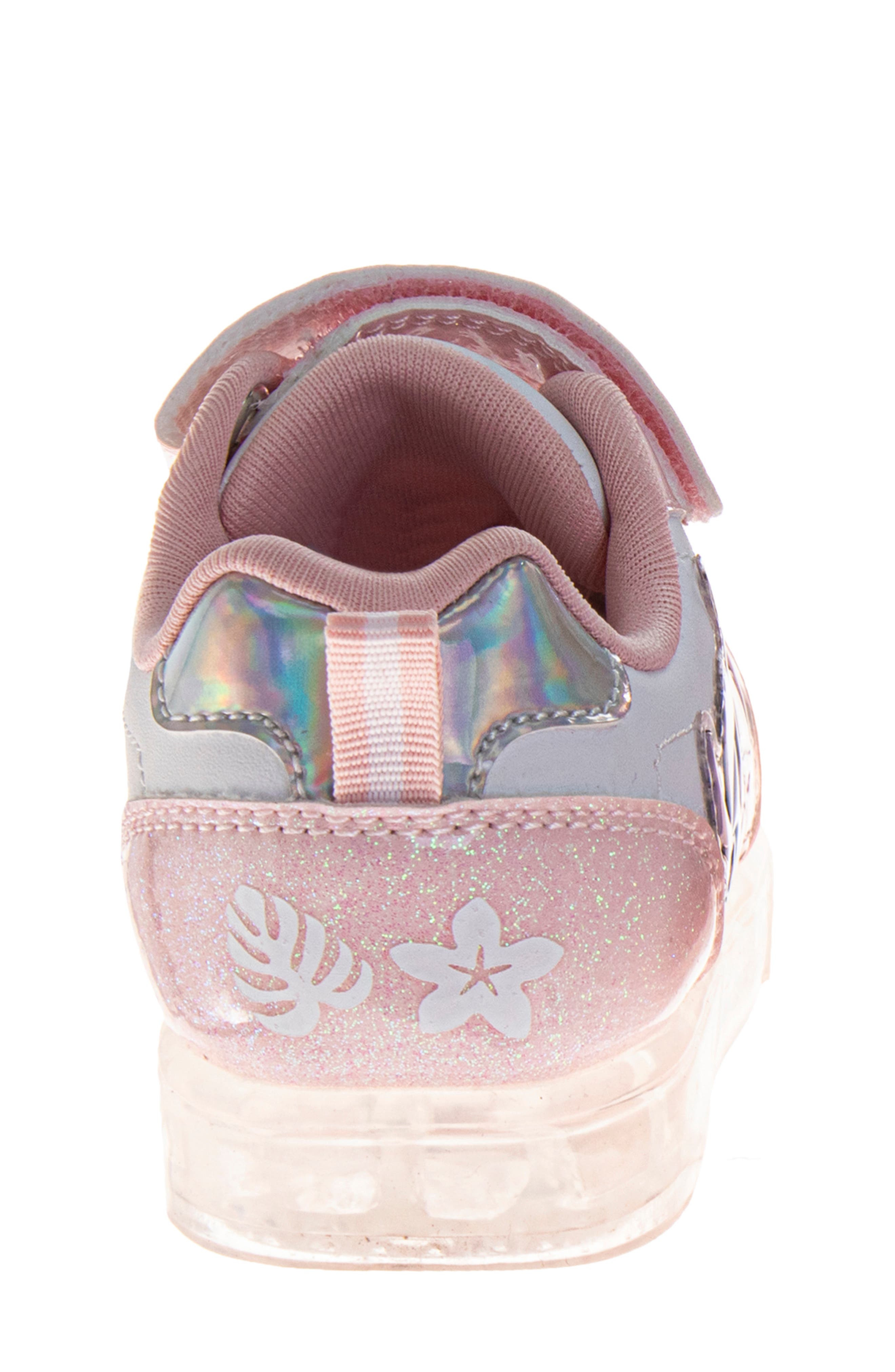 JOSMO Kids' x Disney Stitch Design Light-Up Sneaker, Alternate, color, Pink White
