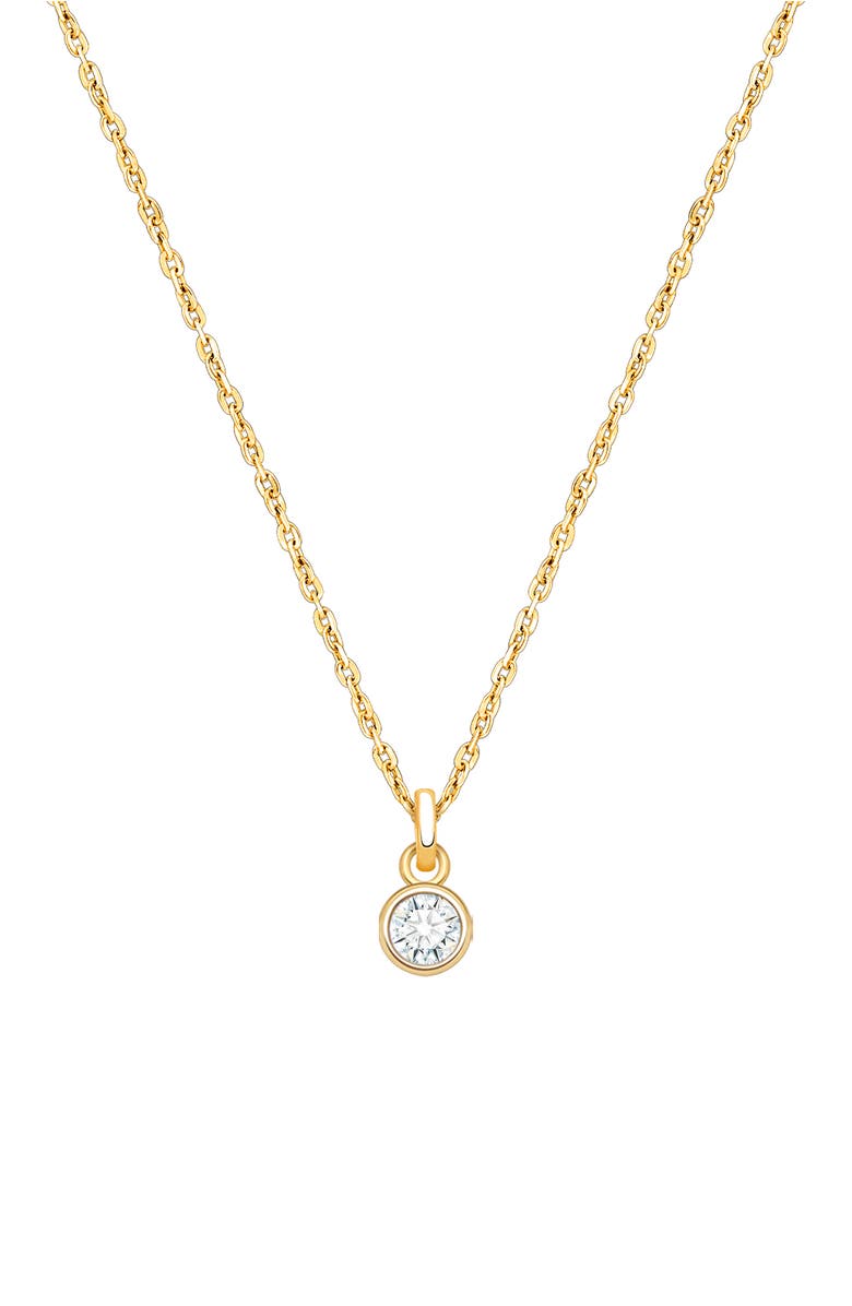 Tiny Blessings 14K Gold Birthstone 12-14" Necklace, Main, color, April