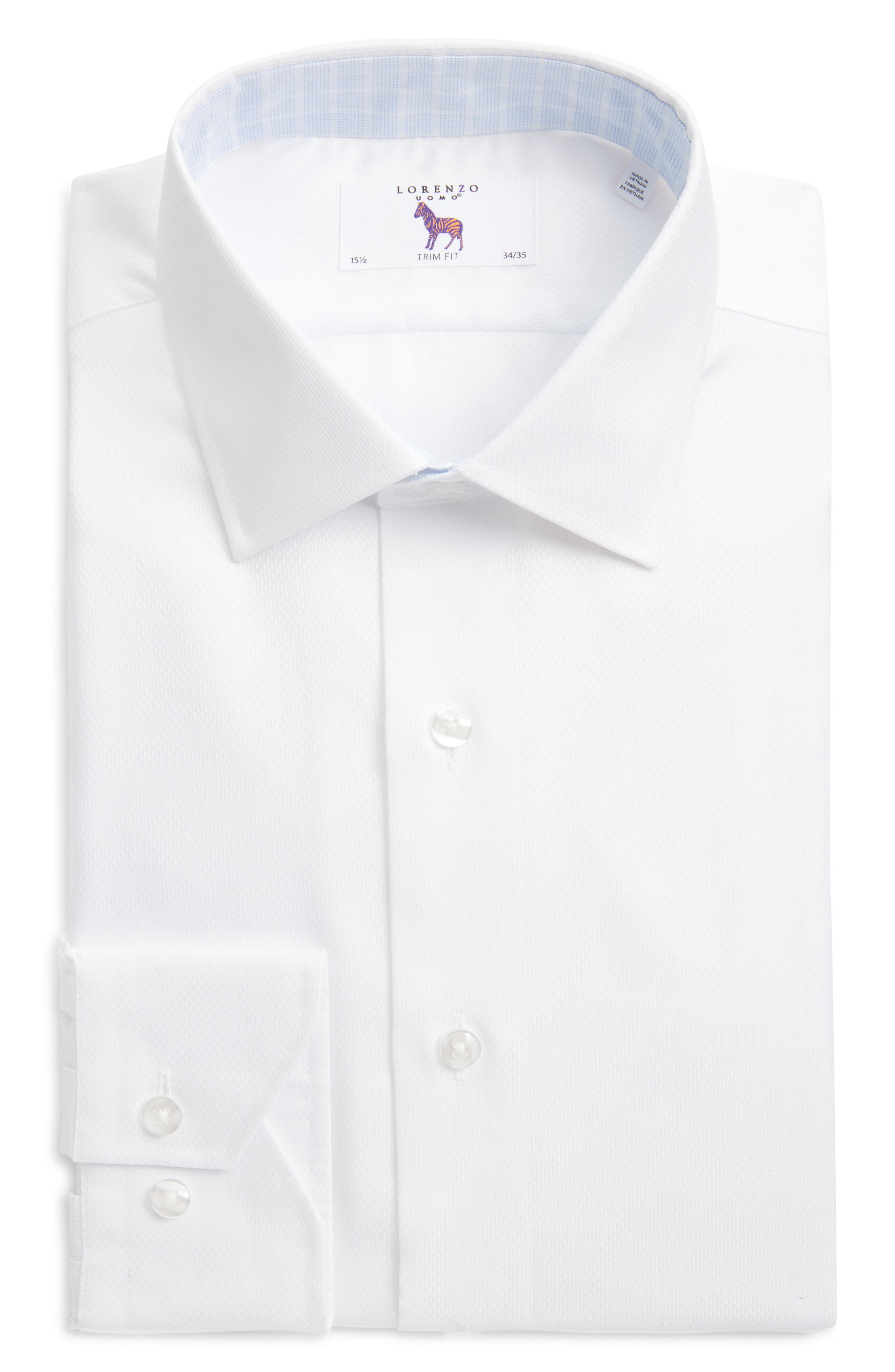 diamond white dress shirt Mens Suit Shirts
