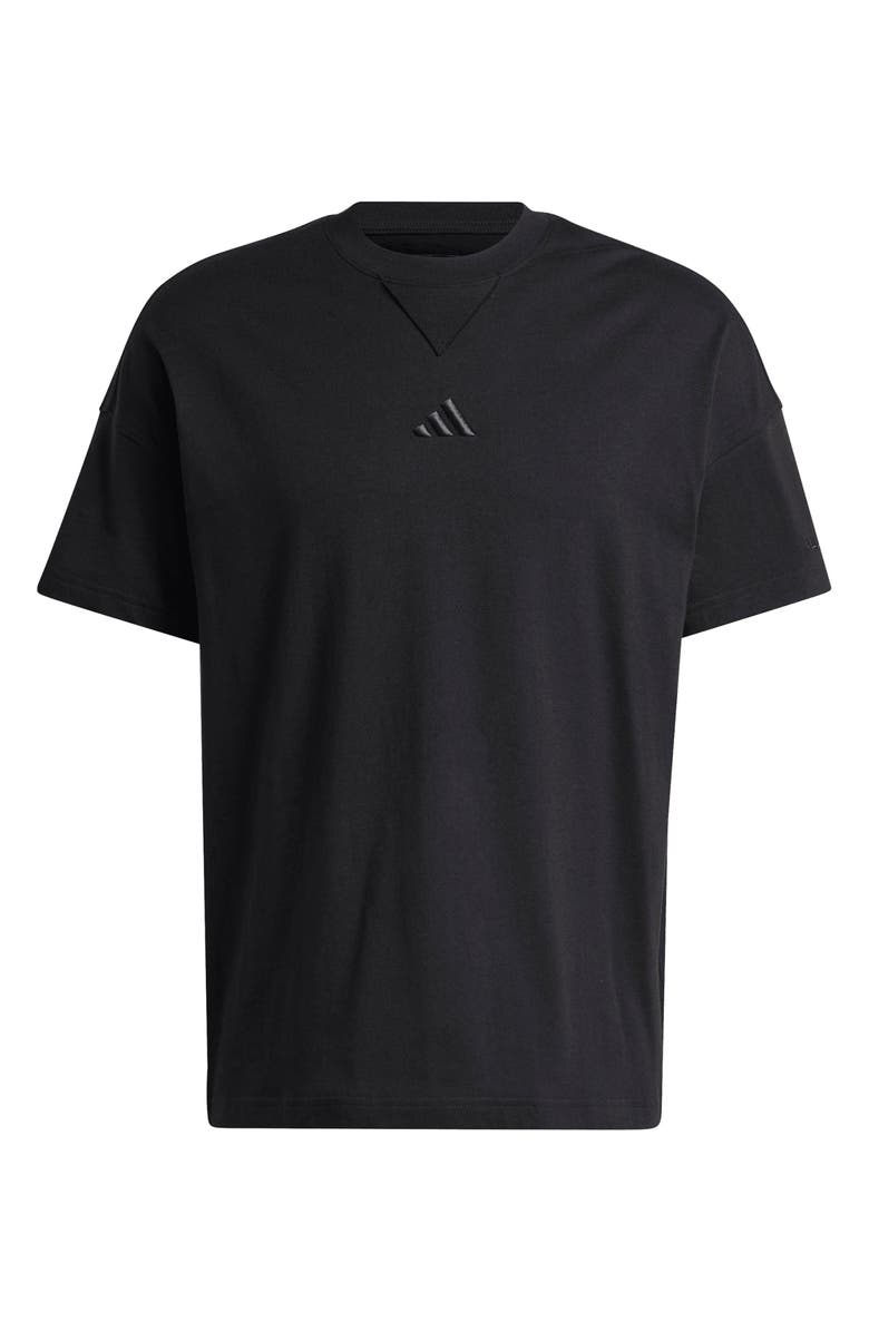 adidas All Szn Trefoil Cotton T-Shirt, Alternate, color, Black