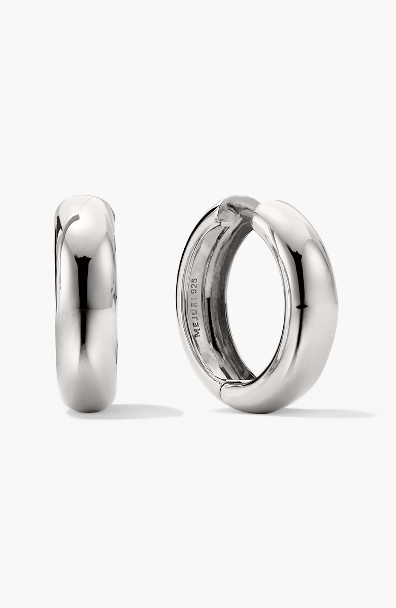 MEJURI Chunky Hoops, Main, color, Sterling Silver