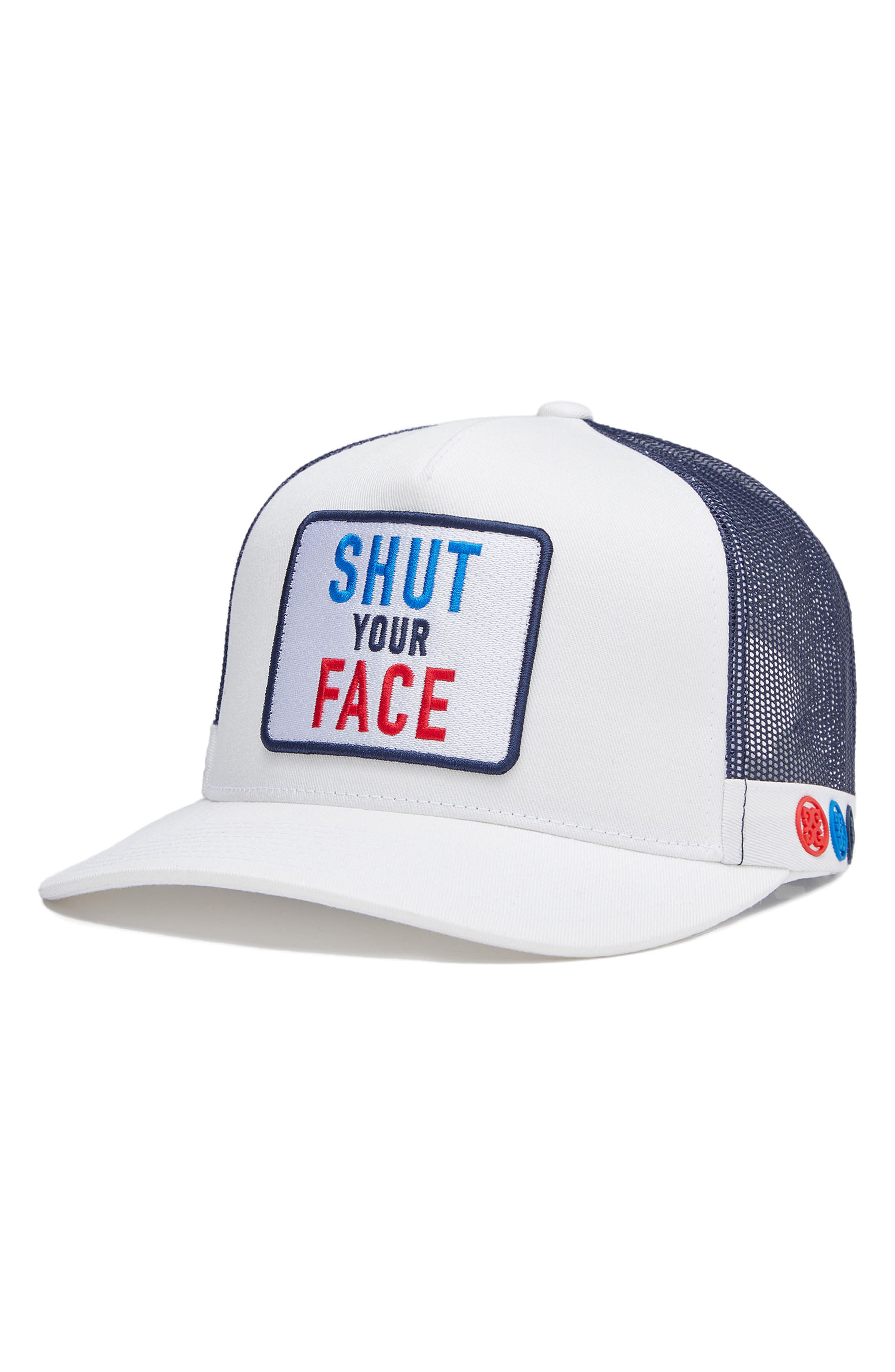 G/fore Shut Your Face Trucker Hat In Snow