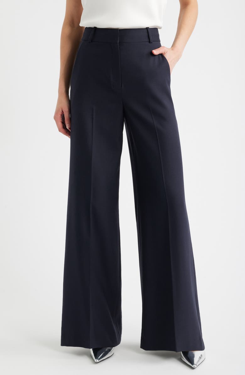 Theory High Waist Flare Leg Pants, Main, color,