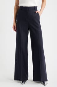 Theory High Waist Flare Leg Pants