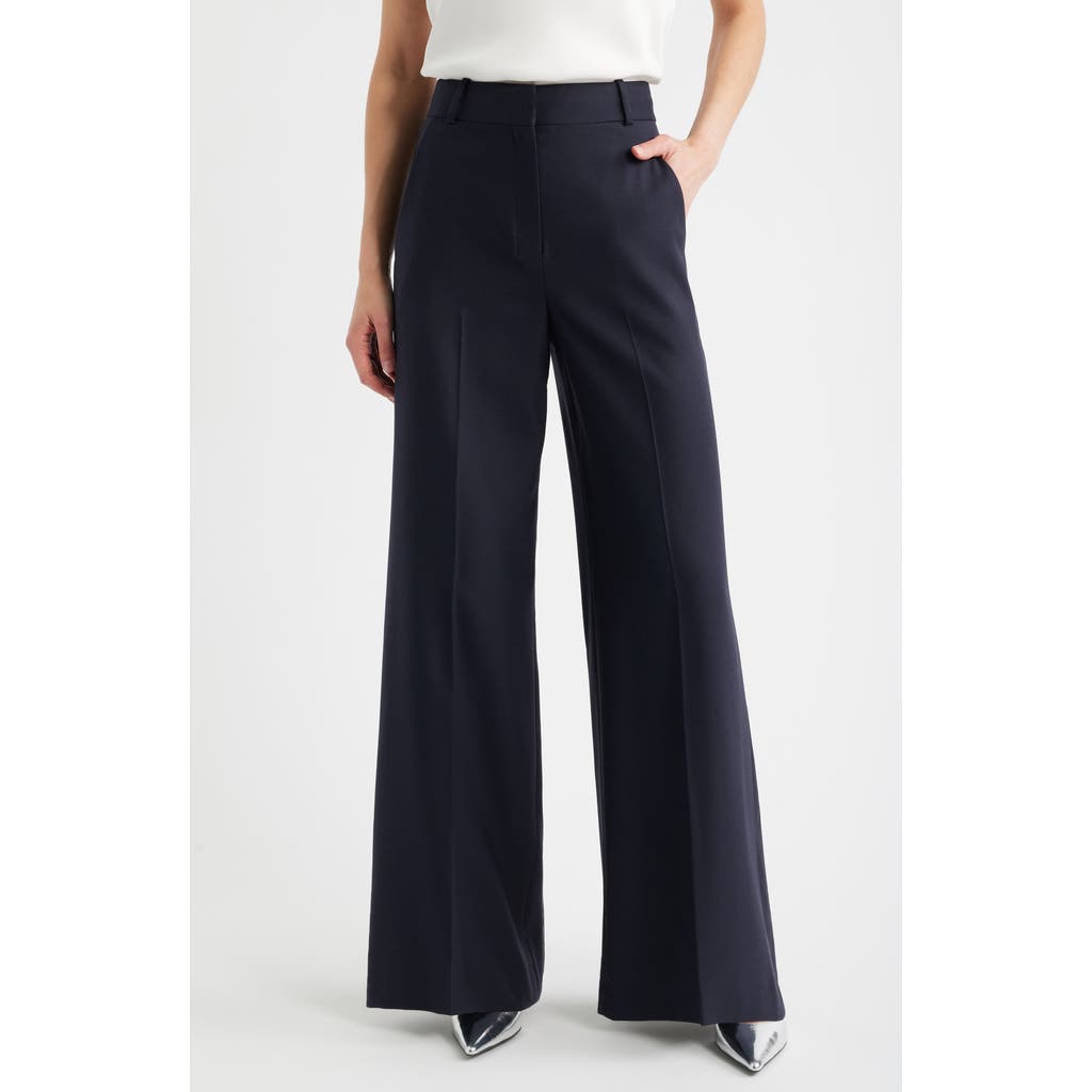 Theory High Waist Flare Leg Pants