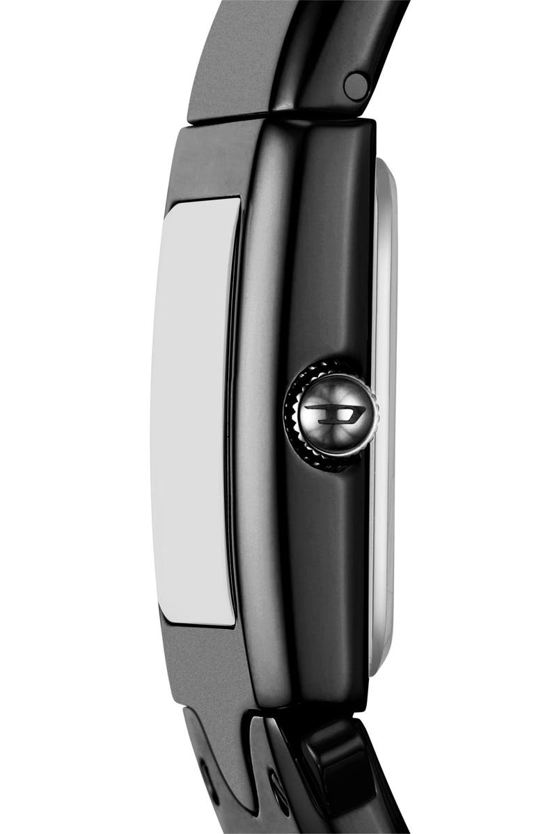 DIESEL<sup>®</sup> Closer Gunmetal Curb Chain Bracelet Watch, 22mm x 27mm, Alternate, color, Gunmetal