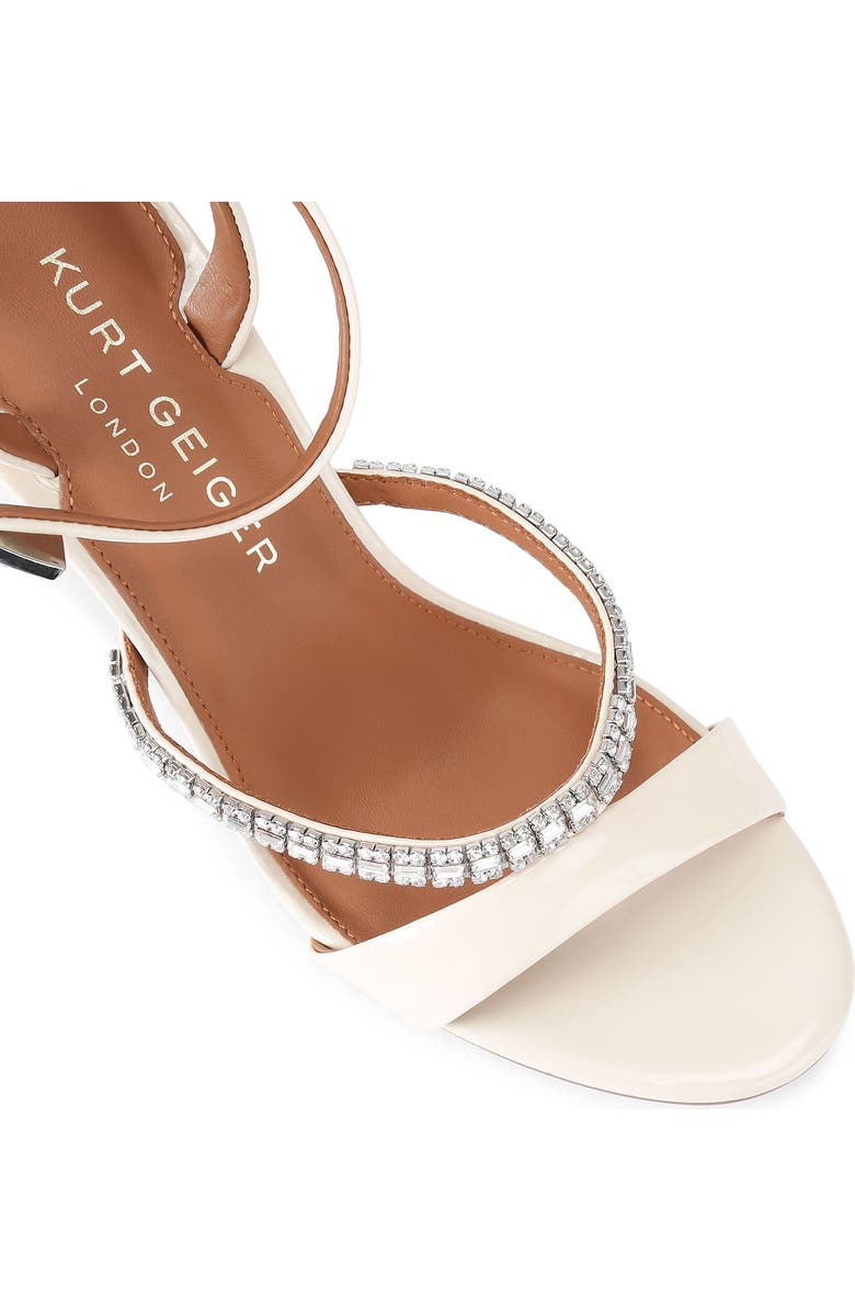 Kurt Geiger London Crystal Ankle Strap Sandal, Alternate, color, Natural