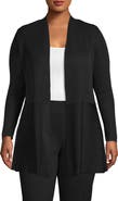 Anne Klein Seamed Open Front Cardigan