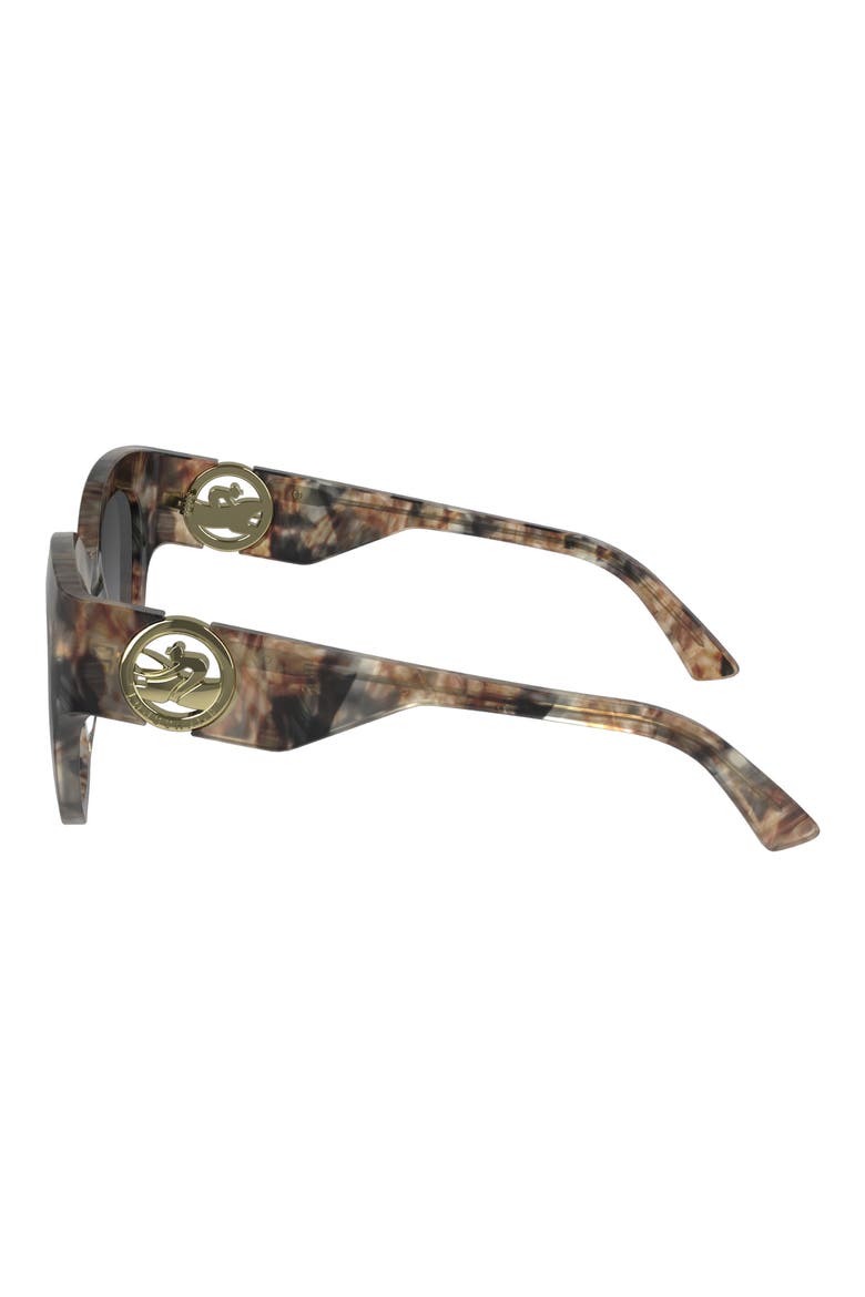 55mm Gradient Butterfly Sunglasses, Alternate, color, MARBLE BROWN BEIGE