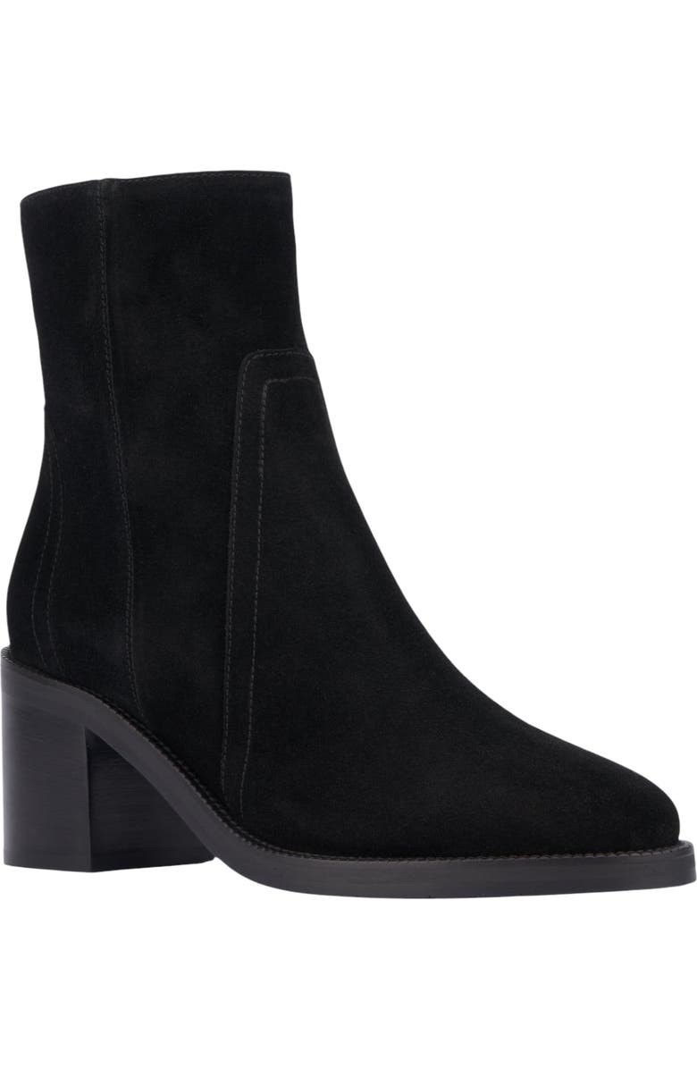 Aquatalia Janela Weatherproof Short Boot, Main, color, Black Suede