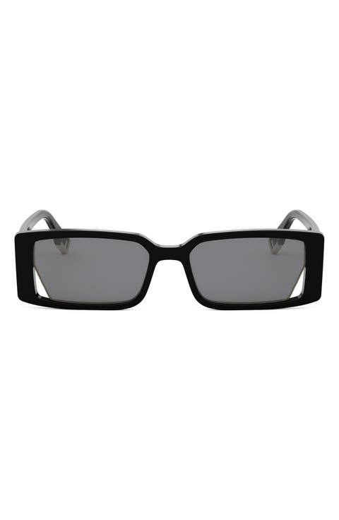 Way 53mm Rectangular Sunglasses