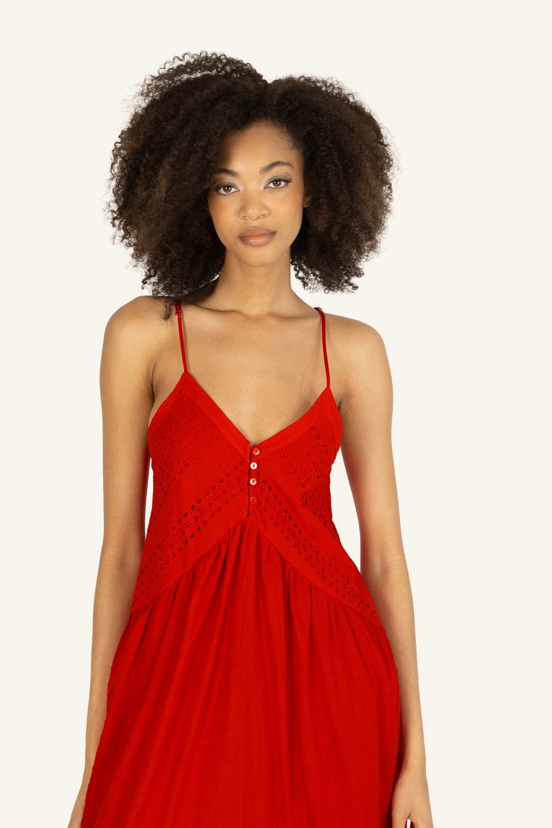 Daniella Dress, Alternate, color, Cherry Red