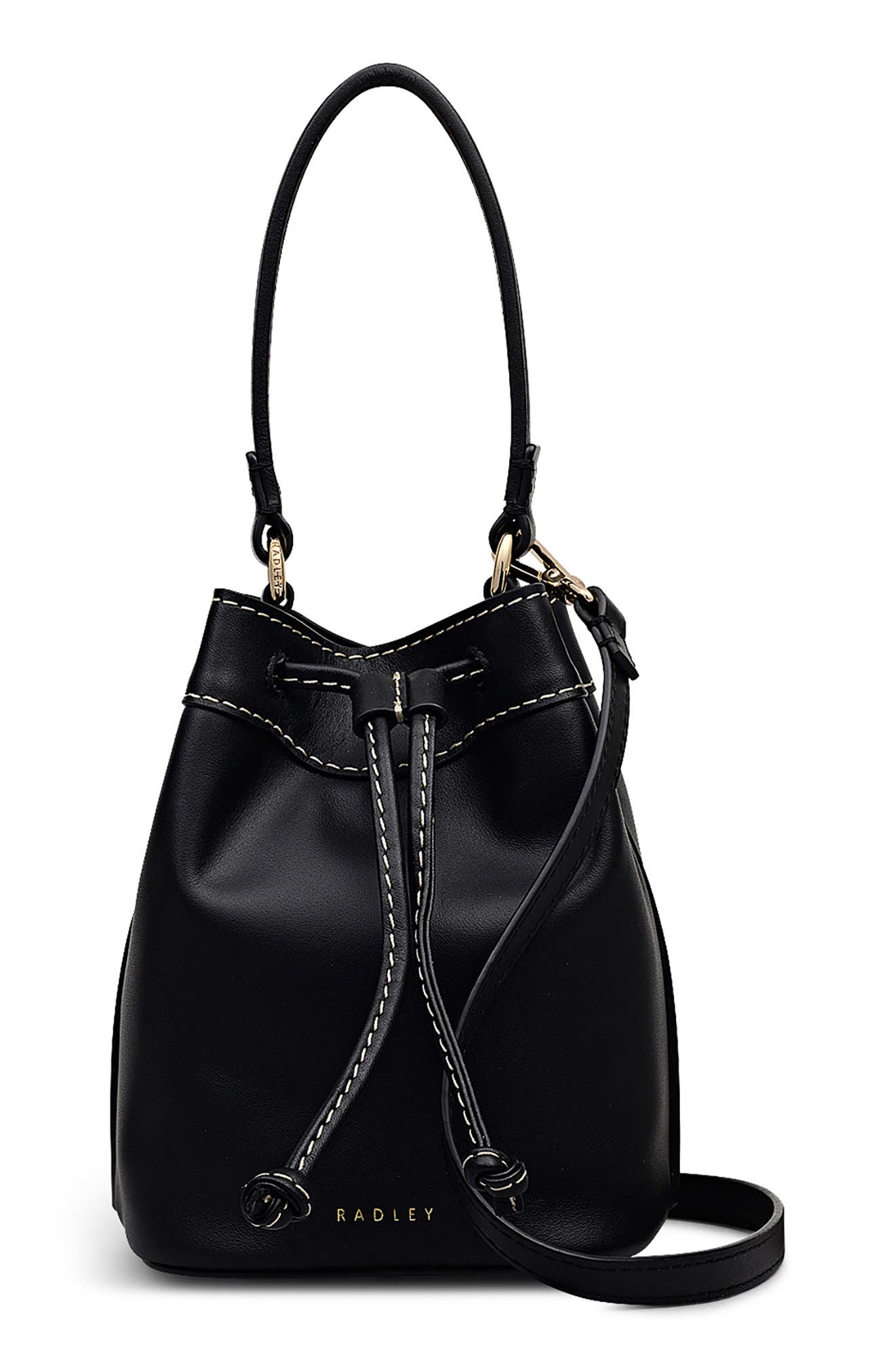 Albany Avenue Mini Drawstring Leather Crossbody Bag