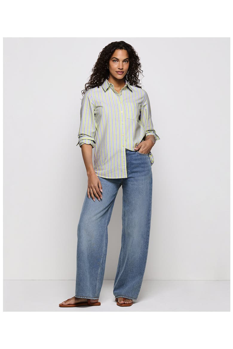 Rigid Denim Mid Rise Baggy Jeans, Alternate, color, Medium Ocean Blue Wash