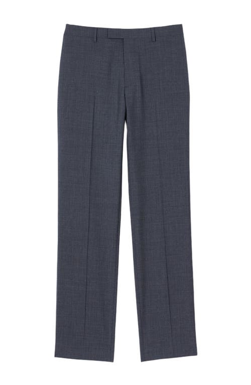 Sandro Classic Fit Suit Trousers In Mocked Grey