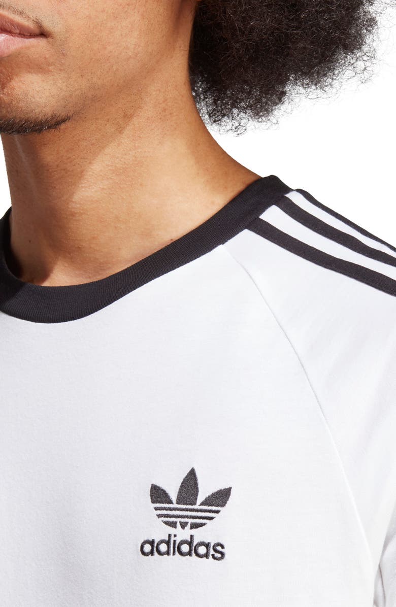 adidas Adicolor 3-Stripes T-Shirt, Alternate, color, White